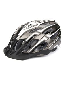 Casco de bicicleta de carretera de montaña de una pieza recargable con luz LED, casco deportivo