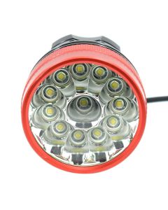 20000lm 12 * XM-L T6 LED Luz de bicicleta Linterna Faro de pesca Luz frontal 3 luces de modo