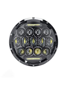 Faros delanteros LED redondos de 7 pulgadas 75W para faros delanteros de motocicleta para Jeep TJ JK Land Rover