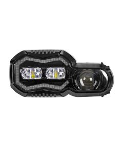 El conjunto de faros delanteros del proyector LED es adecuado para BMW F800GS F800R F 650700800 GS F 800GS ADV motocicleta de aventura