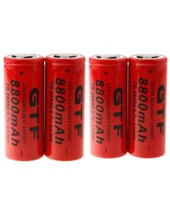4 Uds GTF 26650 batería 3,7 V 8800mAh batería recargable de iones de litio uso para baterías recargables de linterna