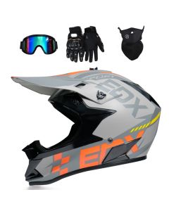 Casco de ciclismo para jóvenes de 10 a 20 años casco todoterreno transpirable para carreras de montaña incluye gafas guantes y máscara