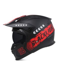 Casco de motocicleta para adultos casco combinado desmontable casco integral para montar en todas las estaciones