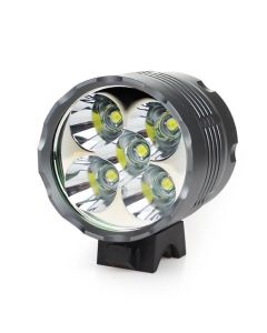 Linterna XM-L 5x T6 7000 lúmenes LED Lámpara de luz para bicicleta con cargador de 8,4 V y batería de 9600 mAh